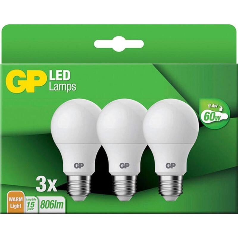 1x3 Gp Lighting Led Classic E27 9,4w Gp 087687