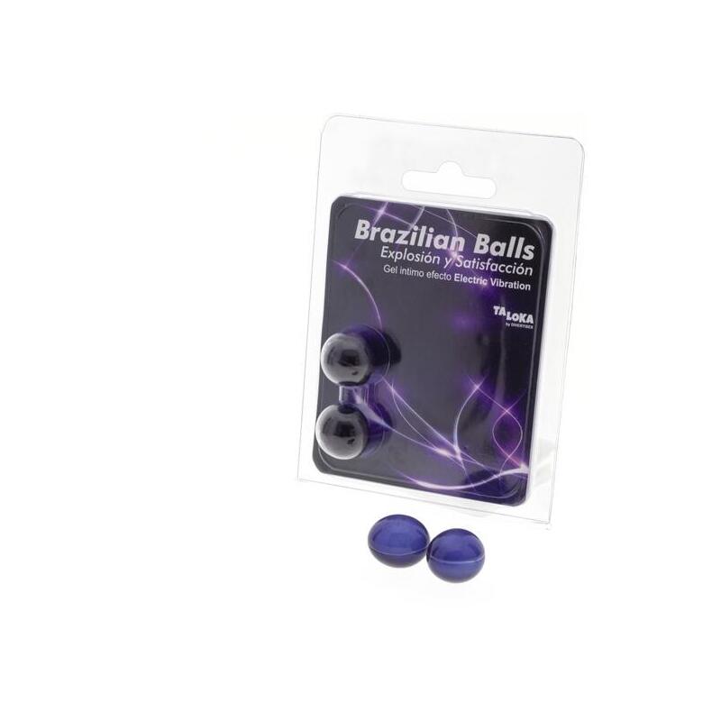 2 Brazilian Balls Explosion De Aromas Gel Excitante Efecto Electric Vibración