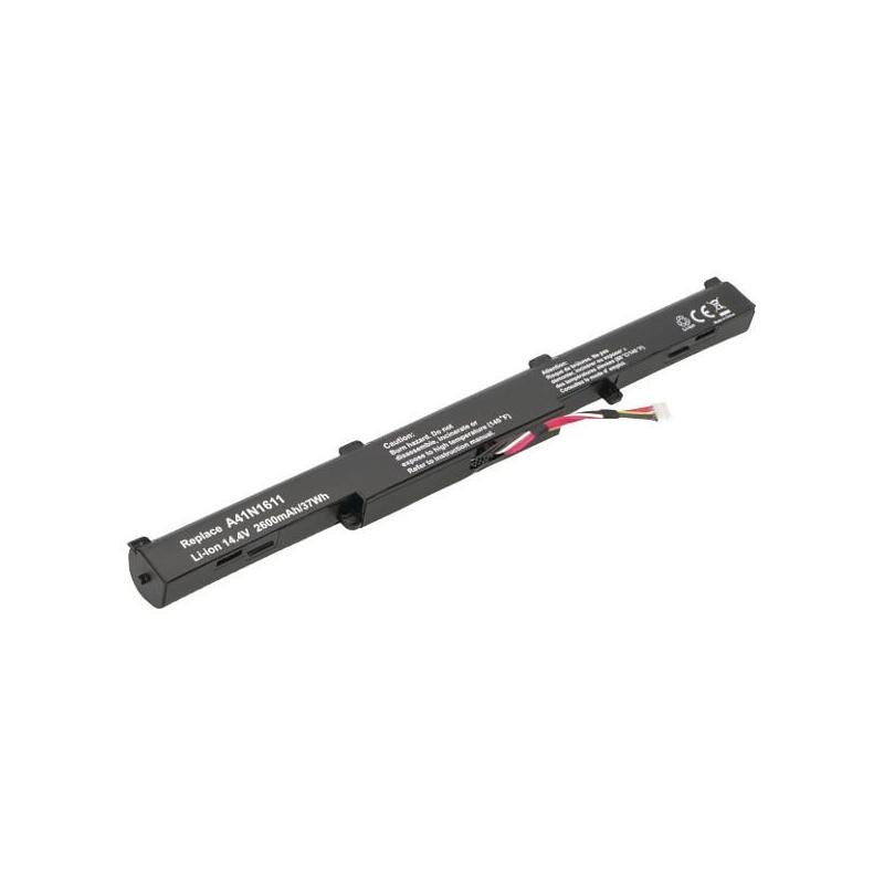2-Power Batería 14.4v 2600mah Para Asus Gl553vd 2p-A41n1611