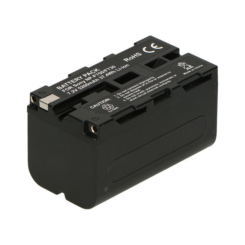 2-Power Camcorder Batería 7.4v 5200mah Para Sony Np-F730 Infolithium L Vbi0964b