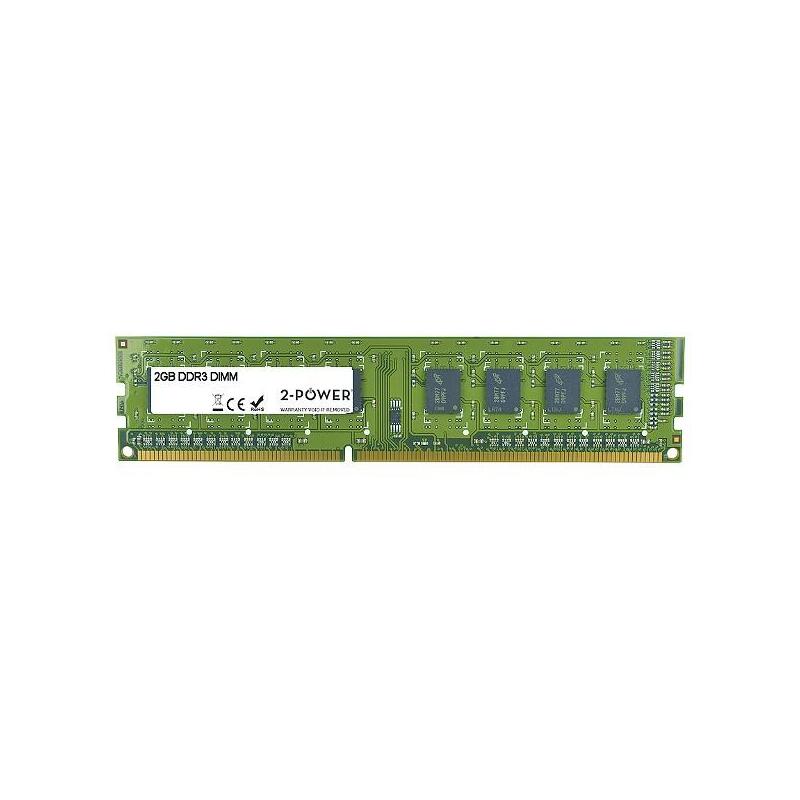 2-Power Memoria 2gb Ddr3 1333mhz Dr Dimm 2p-Kvr13n9s6/2