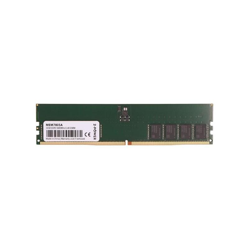 2-Power Memoria 32gb Ddr5 5600mhz Cl40 Dimm Mem7805a