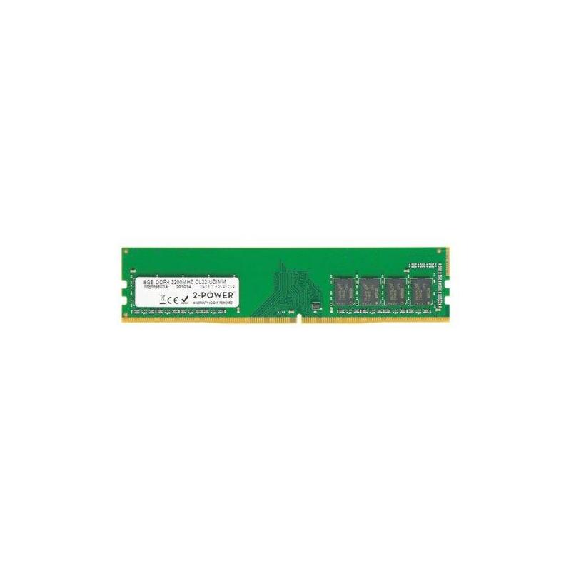 2-Power Memoria 8gb Ddr4 3200mhz Cl22 Dimm 2p-141j4at