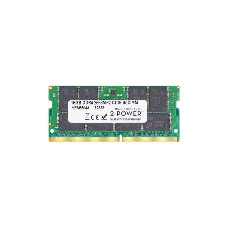 2-Power Memoria Sodimm 16gb Ddr4 2666mhz Cl19 Sodimm 2p-937438-850