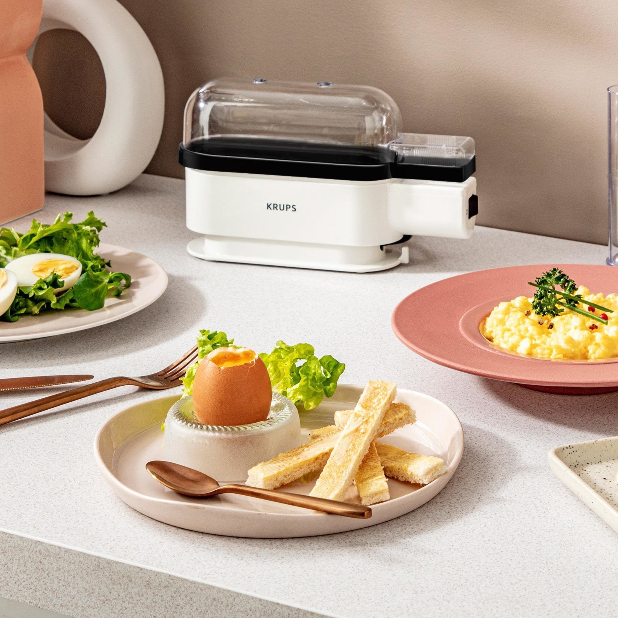 EAN 3045380024762 - Krups EG2341 cuecehuevos 3 huevos 300 W Negro, Blanco imagen 4