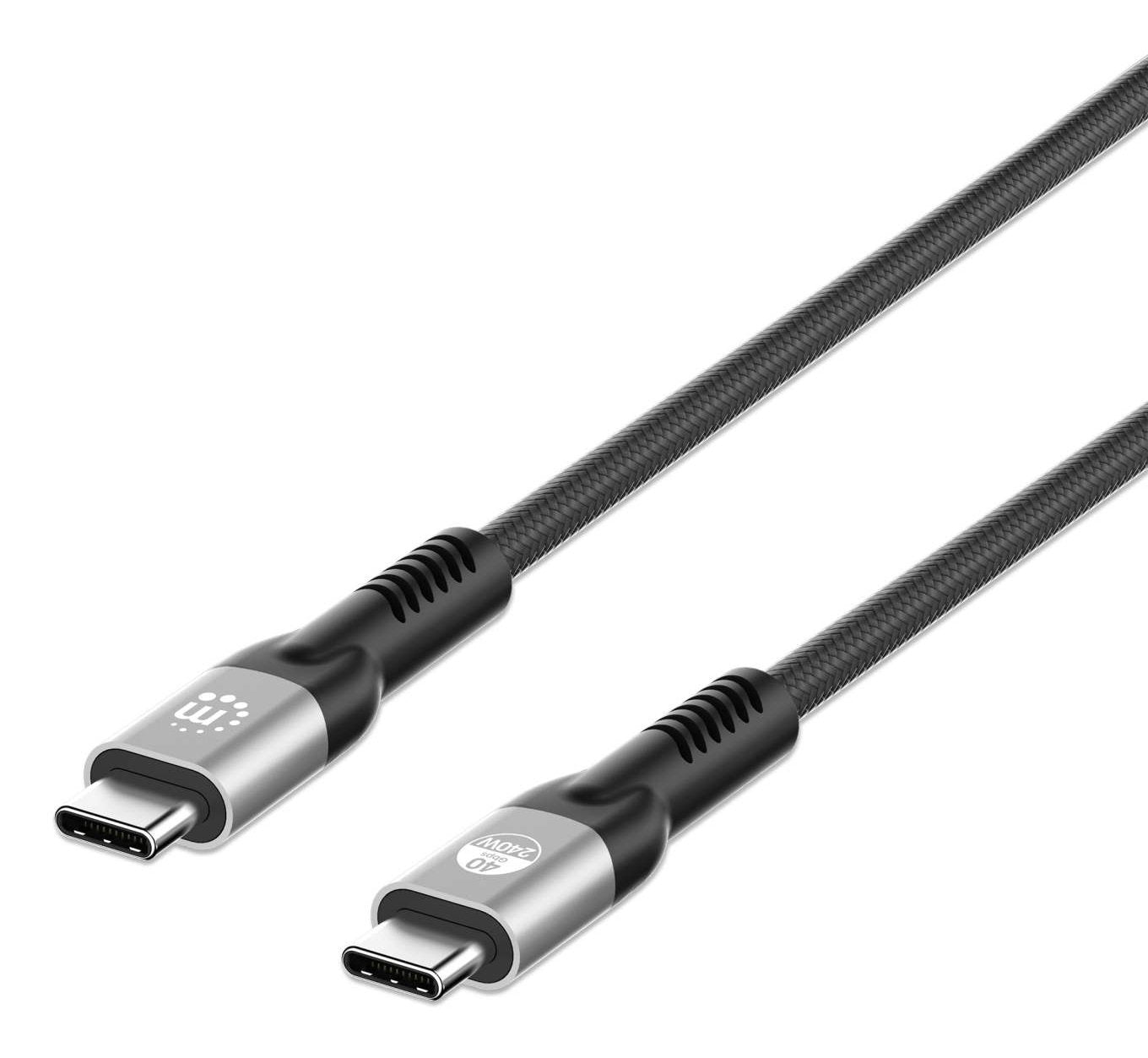 Cable Manhattan 356381 Usb4 Gen 3x2 2 M Usb C Negro