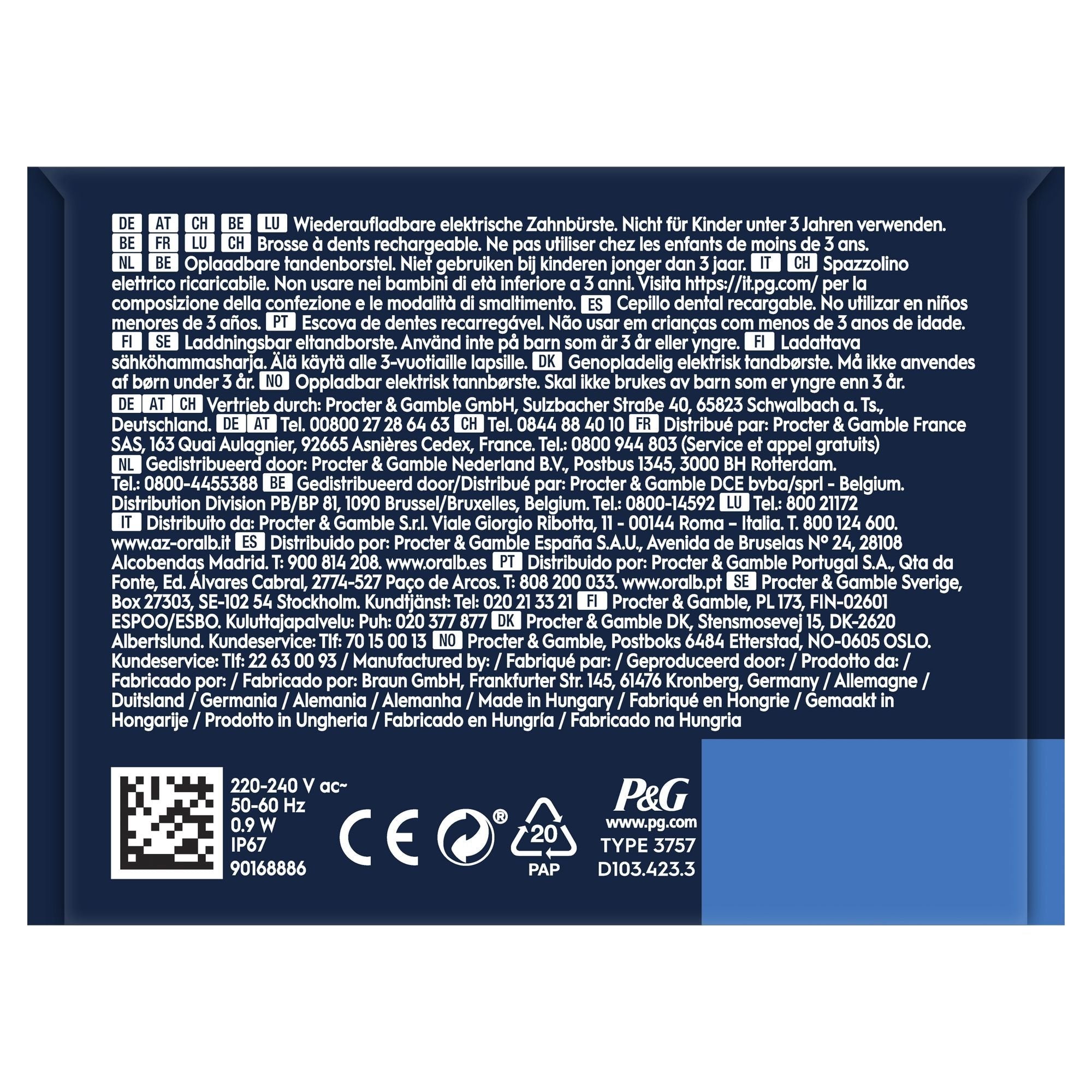 EAN 4210201432340 - Oral-B Vitality Pro Adulto Cepillo dental oscilante Violeta imagen 7