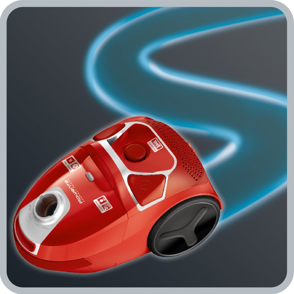 Aspirador Rowenta Ro3953ea Compact Power Cyclonic 750w Recogida De Residuos En Bolsa Desechable Color Rojo