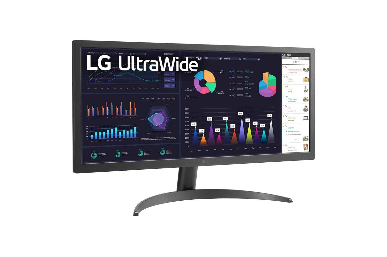 Monitor Ultrapanorámico Lg Ultrawide 26wq500-B 25.7' Wfhd Negro