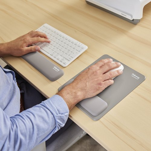 EAN 0043859812325 - Fellowes 100142571 descansa muñecas Silicona Gris imagen 3
