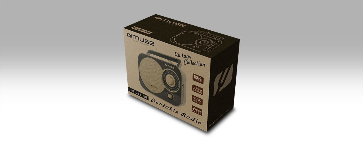 Muse Radio M-055 Rb/ Portatil/ Analogica/ Fm/Mw/Ac/Dc Muse Radio M-055 Rb/ Portatil/ Analogica/ Fm/Mw/Ac/Dc
