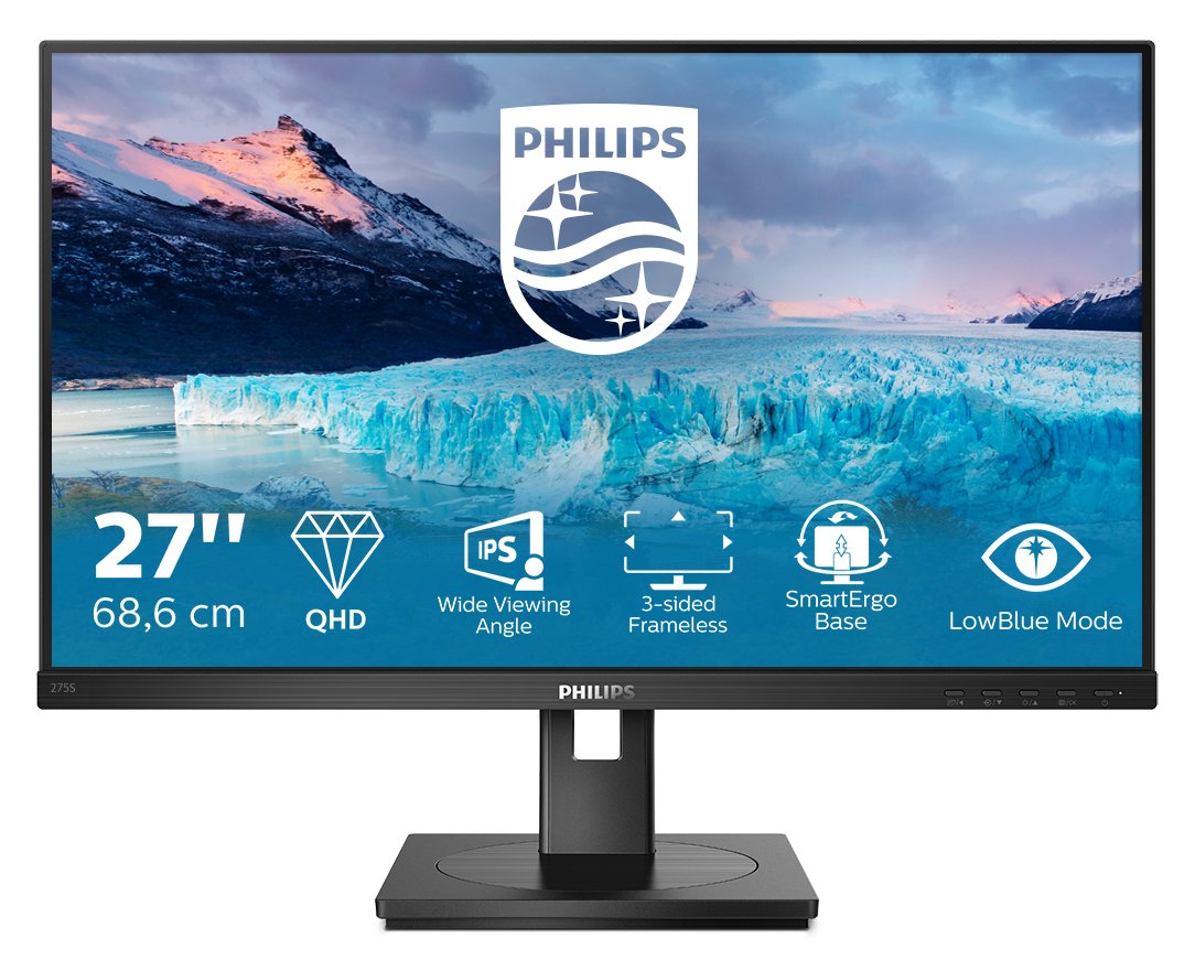 EAN 8712581764418 - Philips S Line 275S1AE/00 pantalla para PC 68,6 cm (27") 2560 x 1440 Pixeles 2K Ultra HD LCD Negro imagen 1