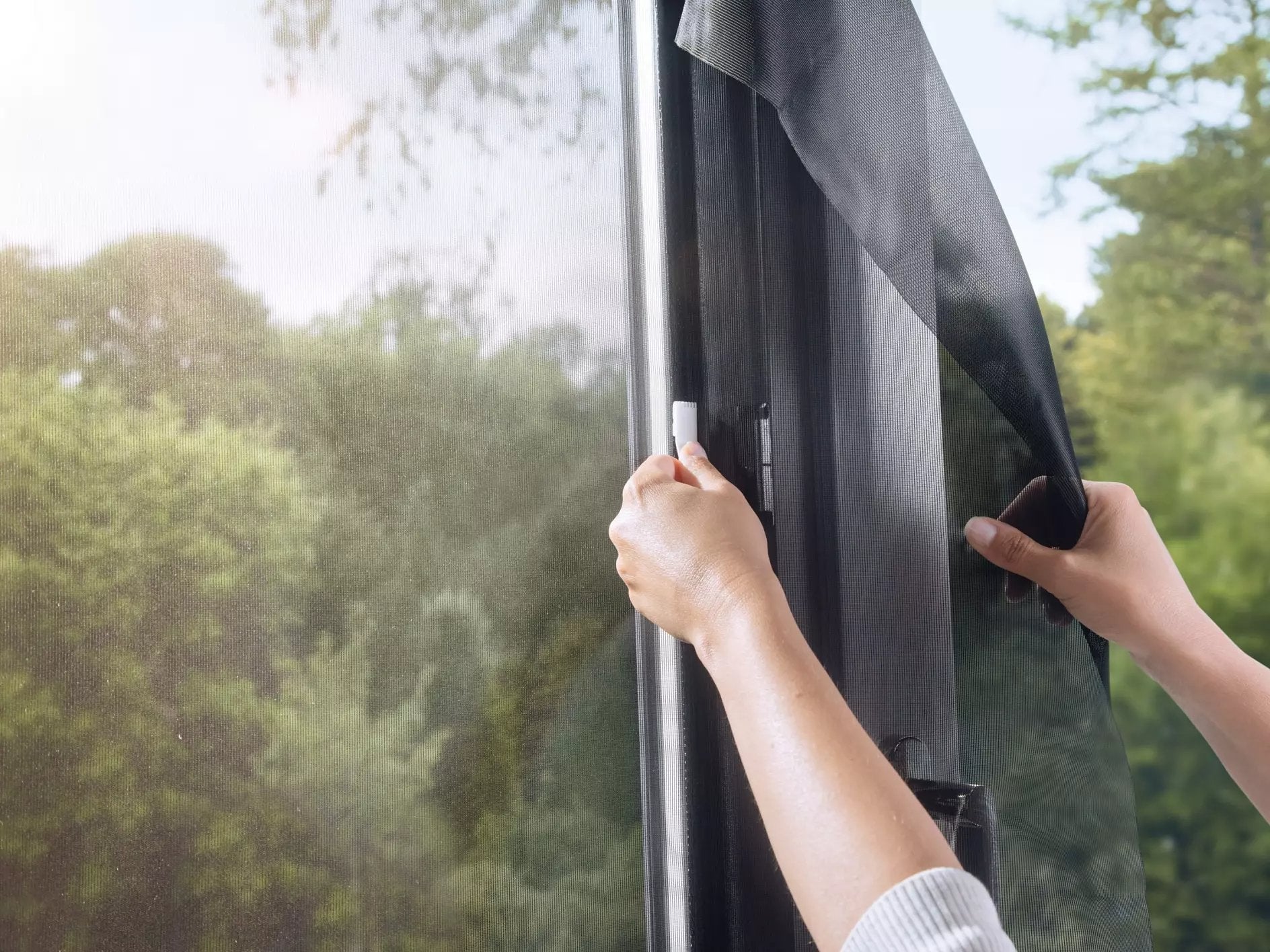 Tesa Pollenschutzgitter 1,3x1,5m Anthrazit