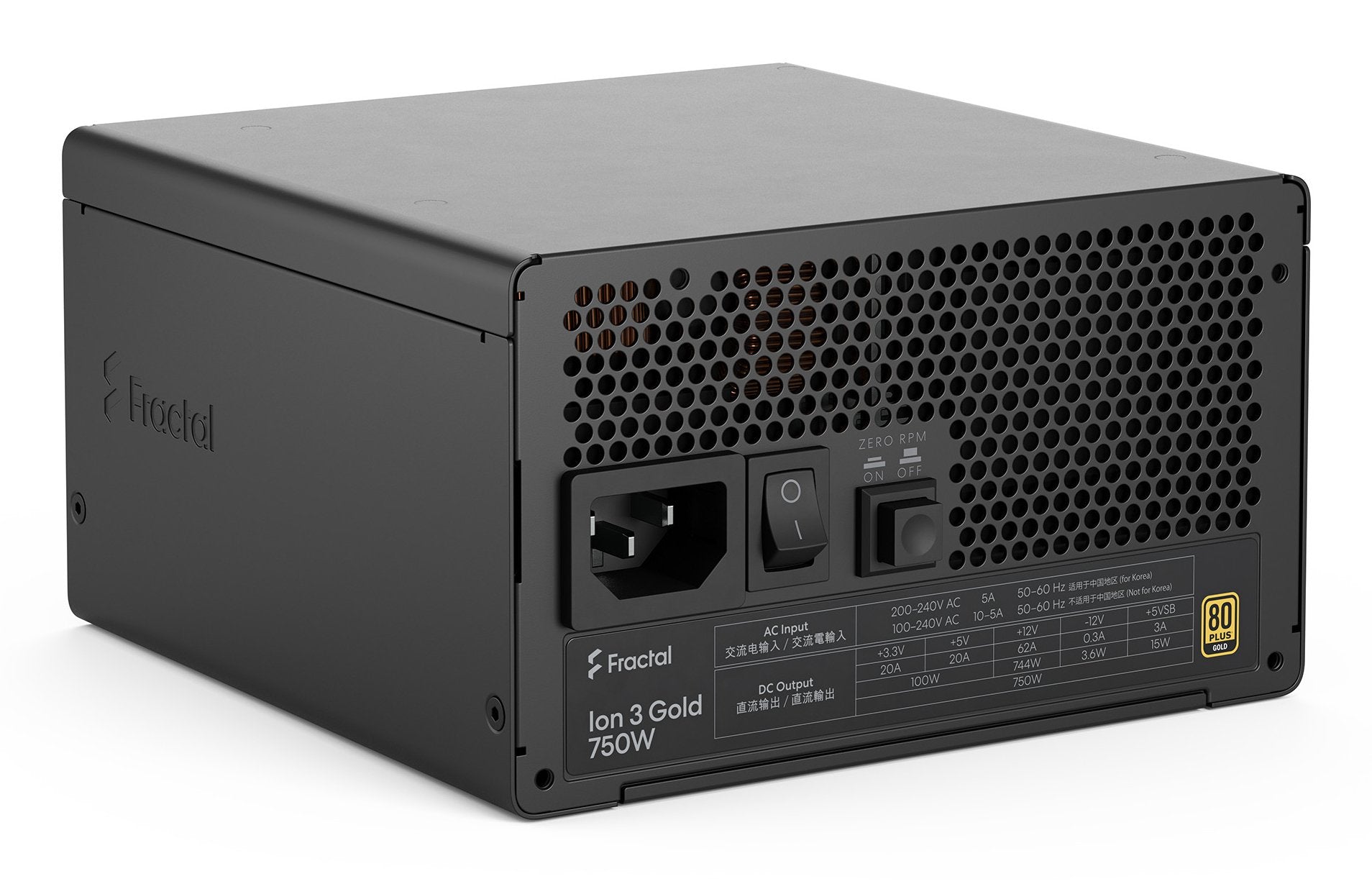EAN 7340172710257 - Fractal Design Ion 3 Gold 750W unidad de fuente de alimentación 24-pin ATX ATX Negro imagen 17