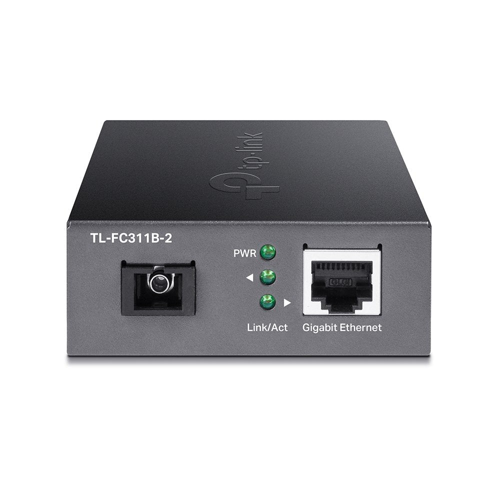 Convertidor De Medios Tp-Link Fc311b-2 Single-Mode Gigabit Bidireccional De 1p Rj45 10/100/1000 A 1p Sc Port Gigabit Cobertura 2km