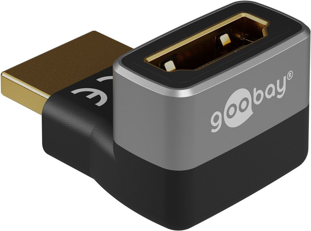 EAN 4040849720093 - Goobay 72009 adaptador de cable de vídeo HDMI tipo A (Estándar) Negro, Plata imagen 3