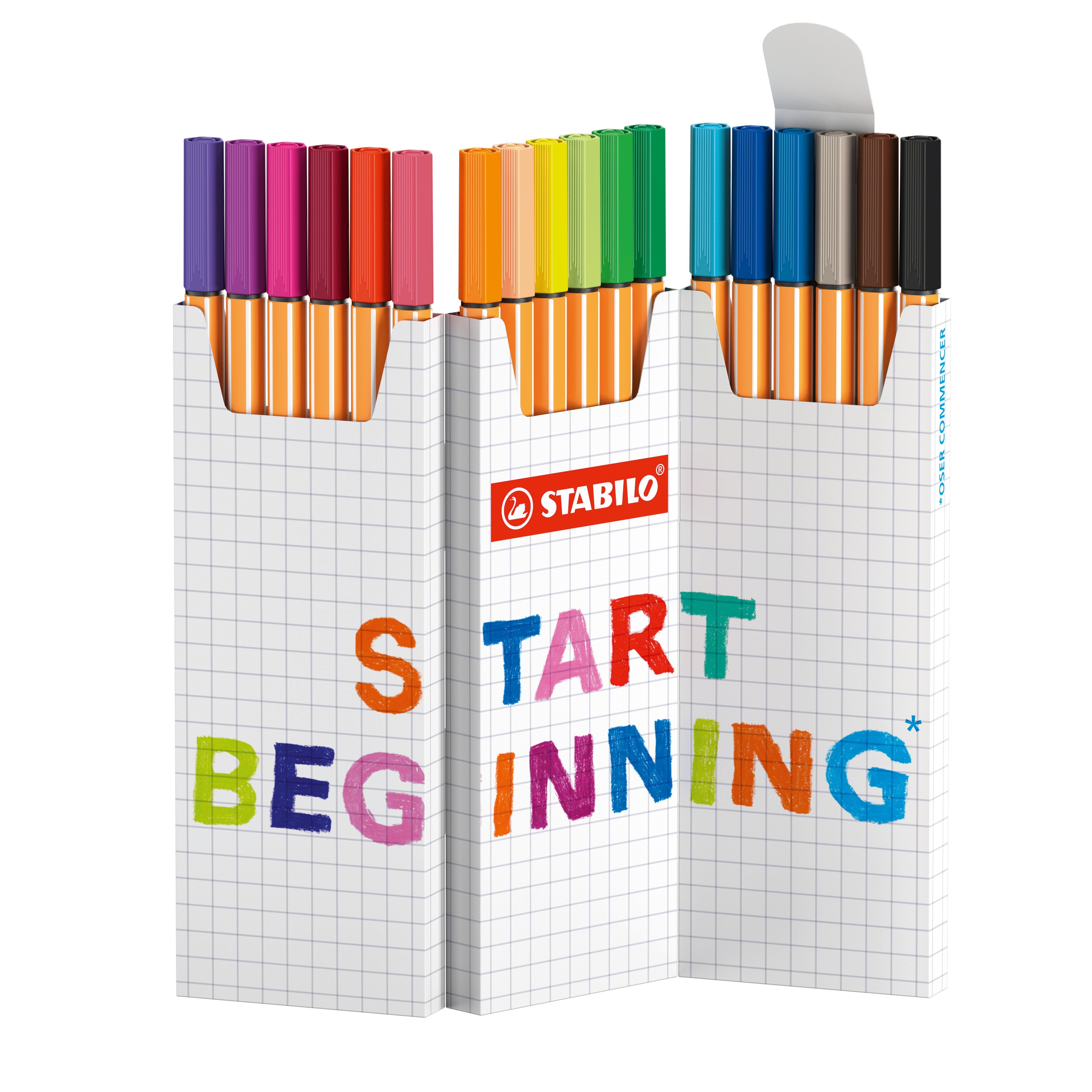 EAN 4006381616737 - STABILO point 88 rotulador Fino Multicolor 18 pieza(s) imagen 1