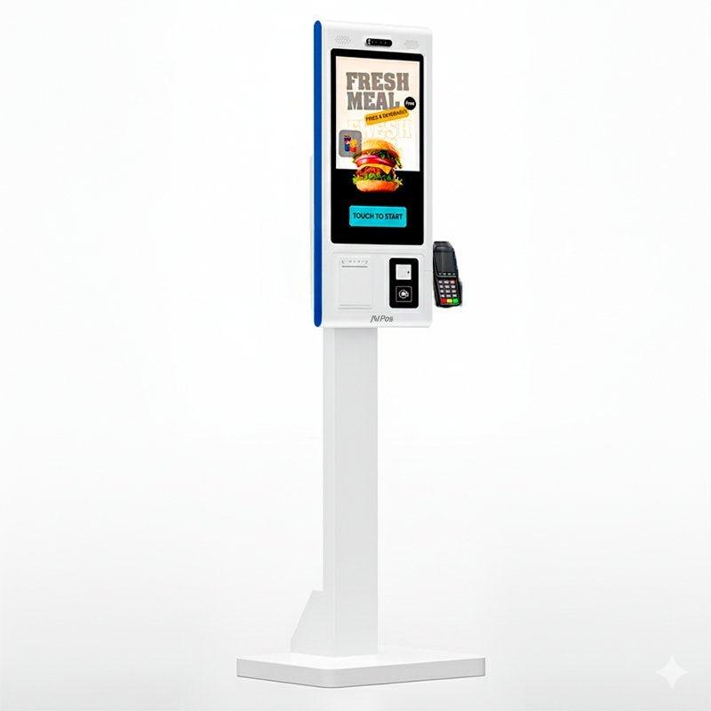 Avpos Kiosko Autoservicio Suelo Fk27 - 27 Pulgadas Tactil - I5 10th - 8gb Memoria - Ssd 256gb - Escaner 2d - Impresora