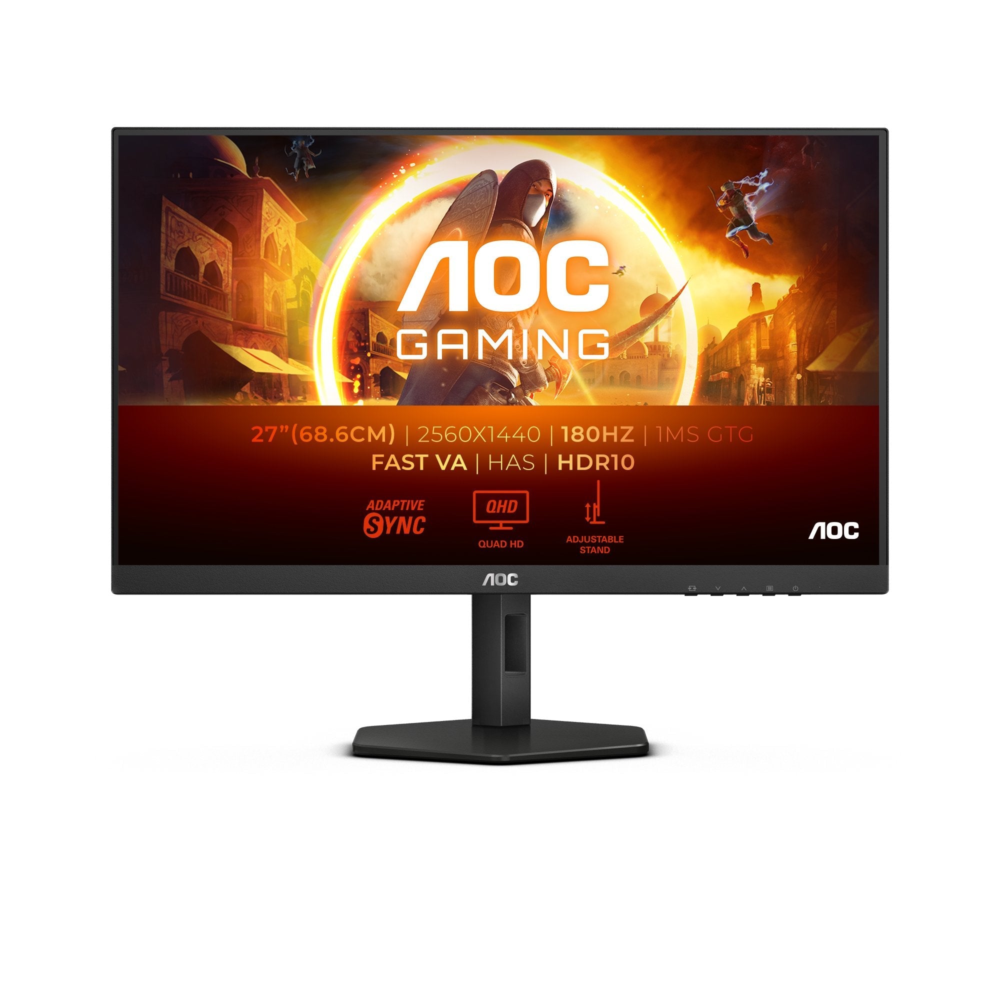EAN 4038986182171 - AOC G4 Q27G4XN pantalla para PC 68,6 cm (27") 2560 x 1440 Pixeles Quad HD LCD Negro, Gris imagen 1