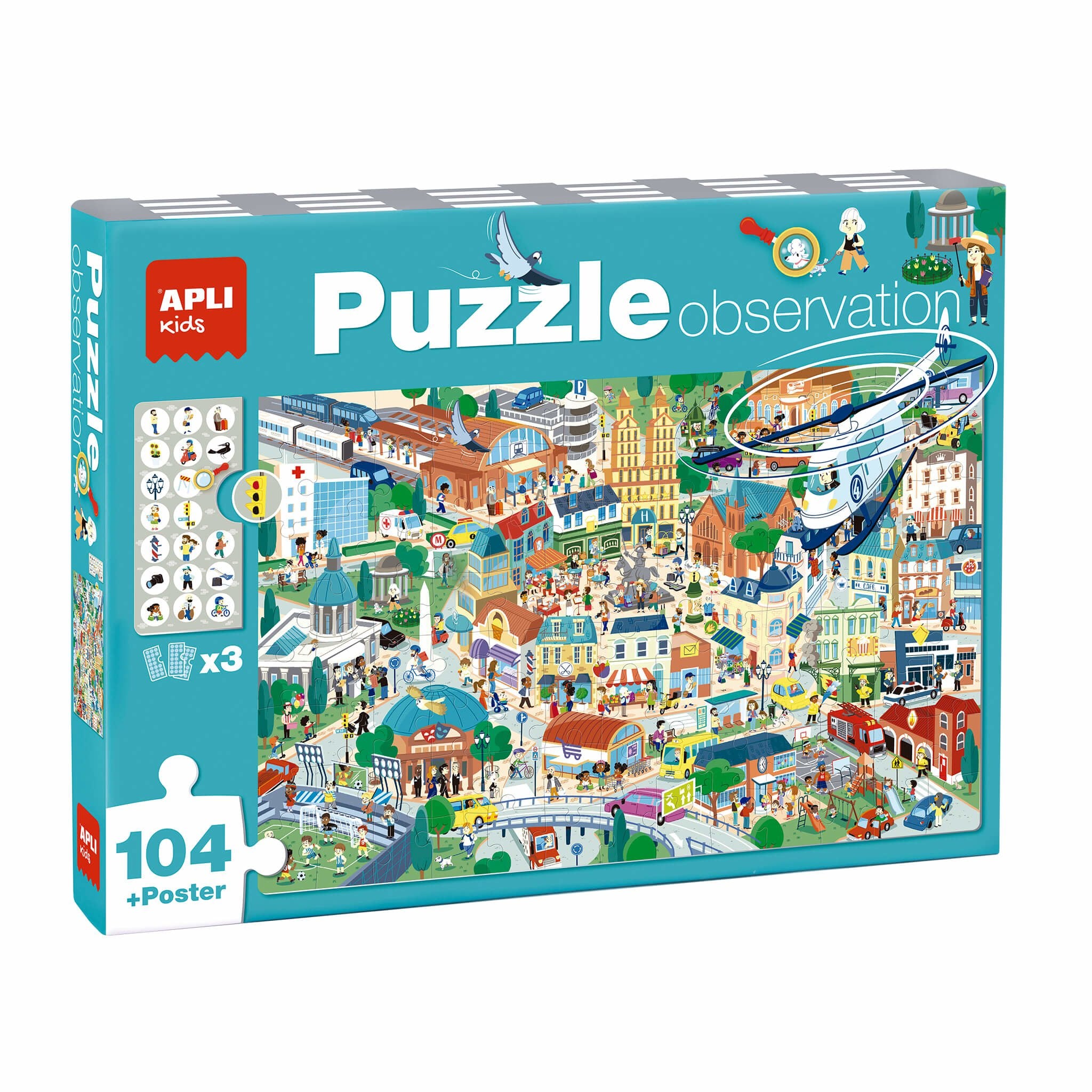 EAN 8410782188209 - APLI Kids 18820 puzzle Puzzle rompecabezas 104 pieza(s) Ciudad imagen 1