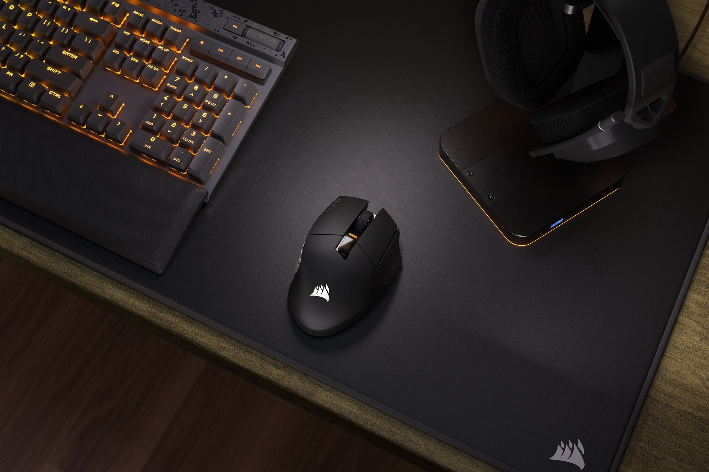 EAN 0840006600329 - Corsair SCIMITAR ELITE WIRELESS ratón Juego mano derecha RF Wireless + Bluetooth + USB Type-C Óptico 2600 imagen 2