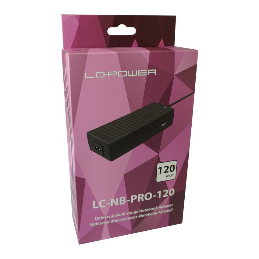 EAN 4260070128882 - LC-Power LC-NB-PRO-120 adaptador e inversor de corriente Interior 120 W Negro imagen 7