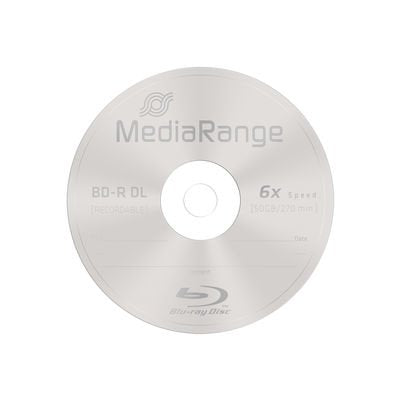 Mediarange Mr508 Disco Blu-Ray Lectura/Escritura (Bd) Bd-R Dl 50 Gb 25 Pieza(S)