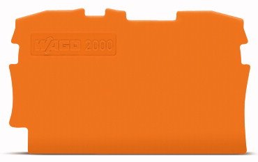 Wago 2000-1292 Abschluss-Und Zwischenplatte,0,7 Mm Dick,Orange