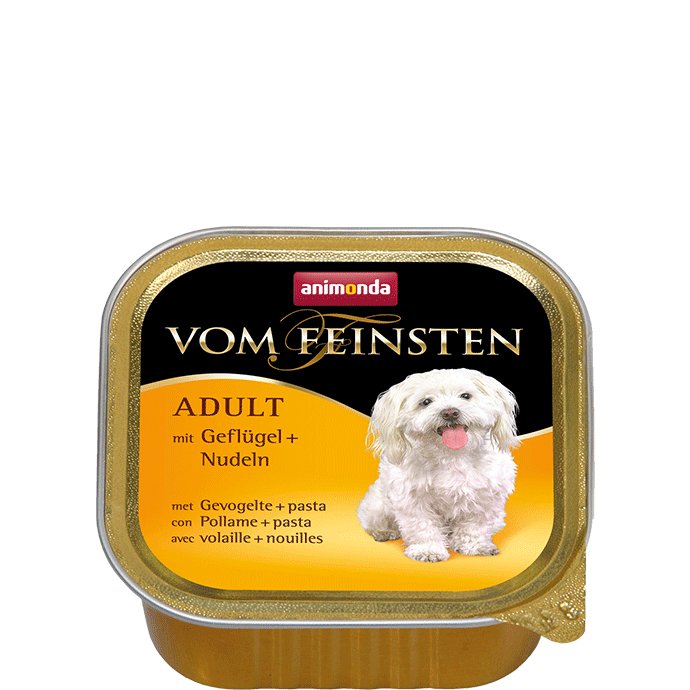 Animonda Vom Feinsten Adult Poultry With Pasta - Comida Húmeda Para Perros - 150g