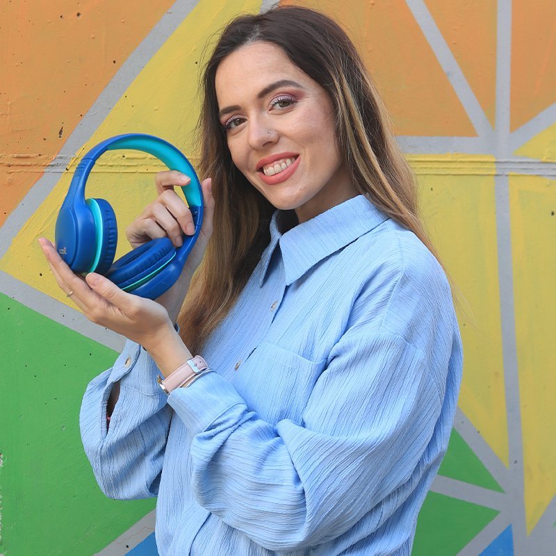 Auriculares Cascos Stereo Infantiles Coolkids Blue
