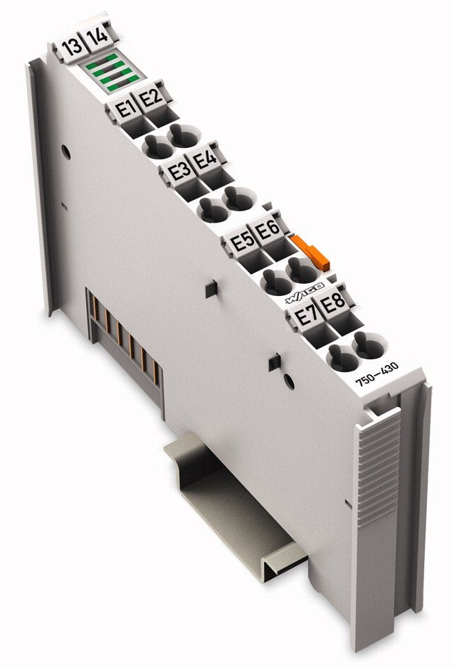 Wago 750-430 8-Kanal-Digitaleingang,Dc 24 V,3ms, Lichtgrau