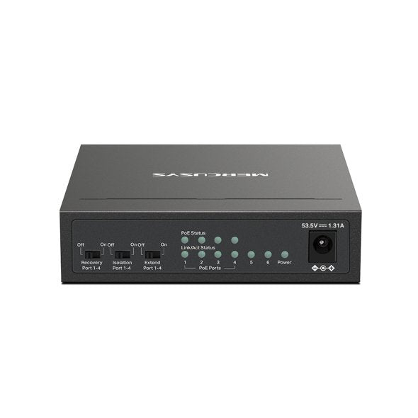 Switch Poe+ No Gestionable Mercusys Ms106p 6p 6xrj45 100mbps Poe+ 40w 250m