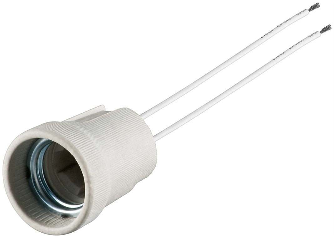 Portalámparas E27 Con Cable Doble
Máx. 100 W/250 V (Ca), Cable De 0,15 M, Cerámica 50 Unidades