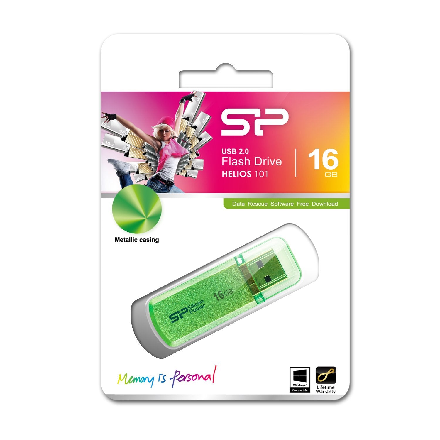 EAN 4712702617306 - Silicon Power Helios 101 unidad flash USB 16 GB USB tipo A 2.0 Verde imagen 2