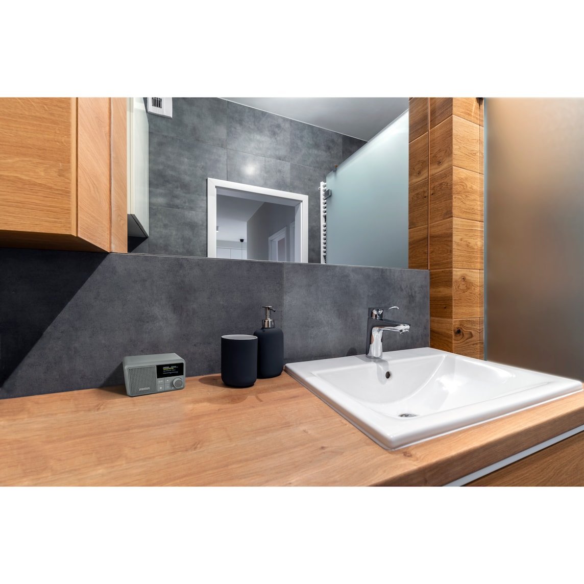 Medion Life® S66822 Tragbares Dab+ Radio Grau