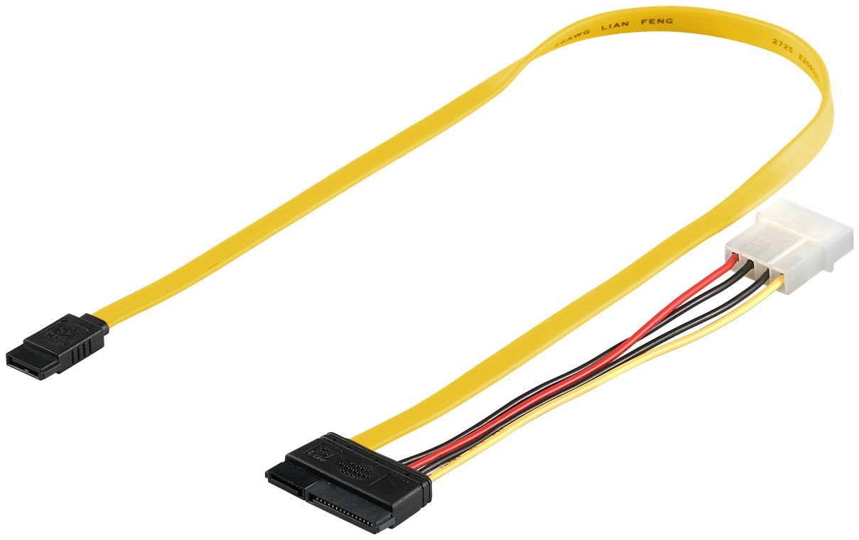 EAN 4040849681752 - Goobay 68175 cable de SATA SATA 7-pin SATA 7-pin + 15-pin Negro, Rojo, Amarillo imagen 1