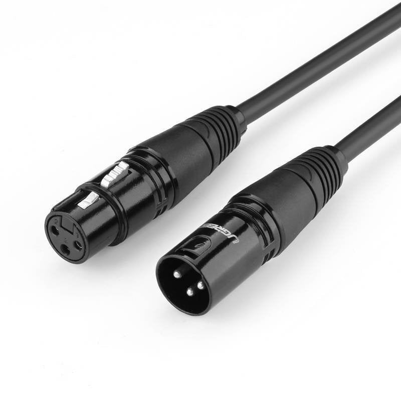 Cable Audio Microfono Xlr 3-Pin Canon Dmx Balanceado Macho A Hembra De 3m