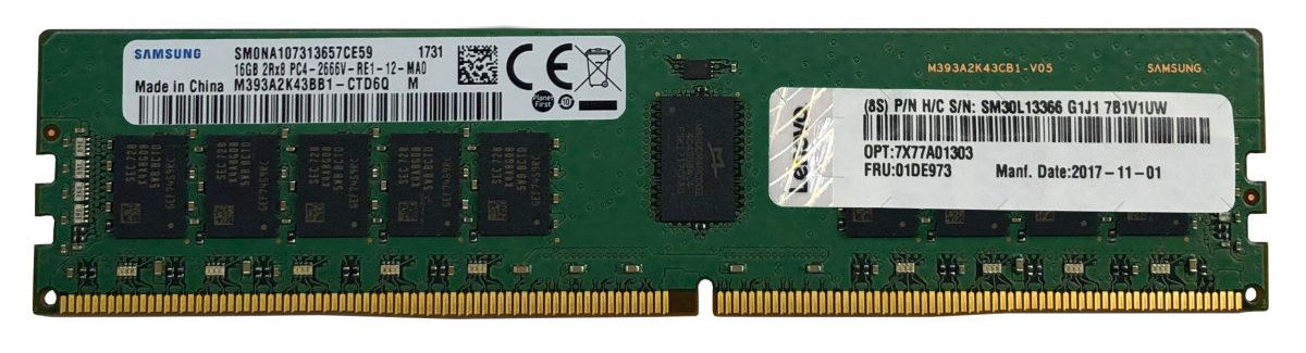 Memoria Ddr4 Lenovo 4x77a77495 16 Gb 1 X 16 Gb 3200 Mhz Ecc
