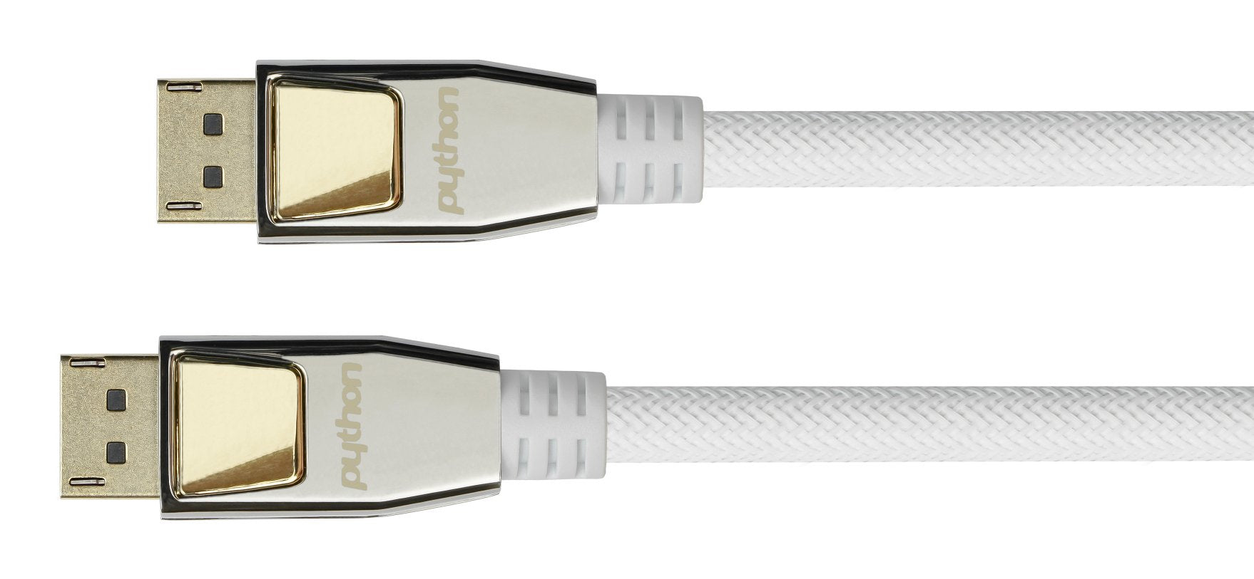 Python Dp1.2 Cable Aktiv 4k2k Nylongeflecht Weiss 10m