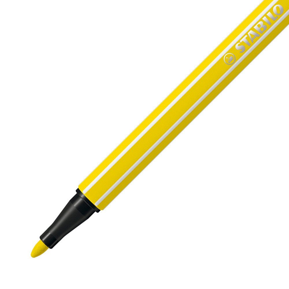 Stabilo Pen 68 Rotulador Amarillo Limón -10u-