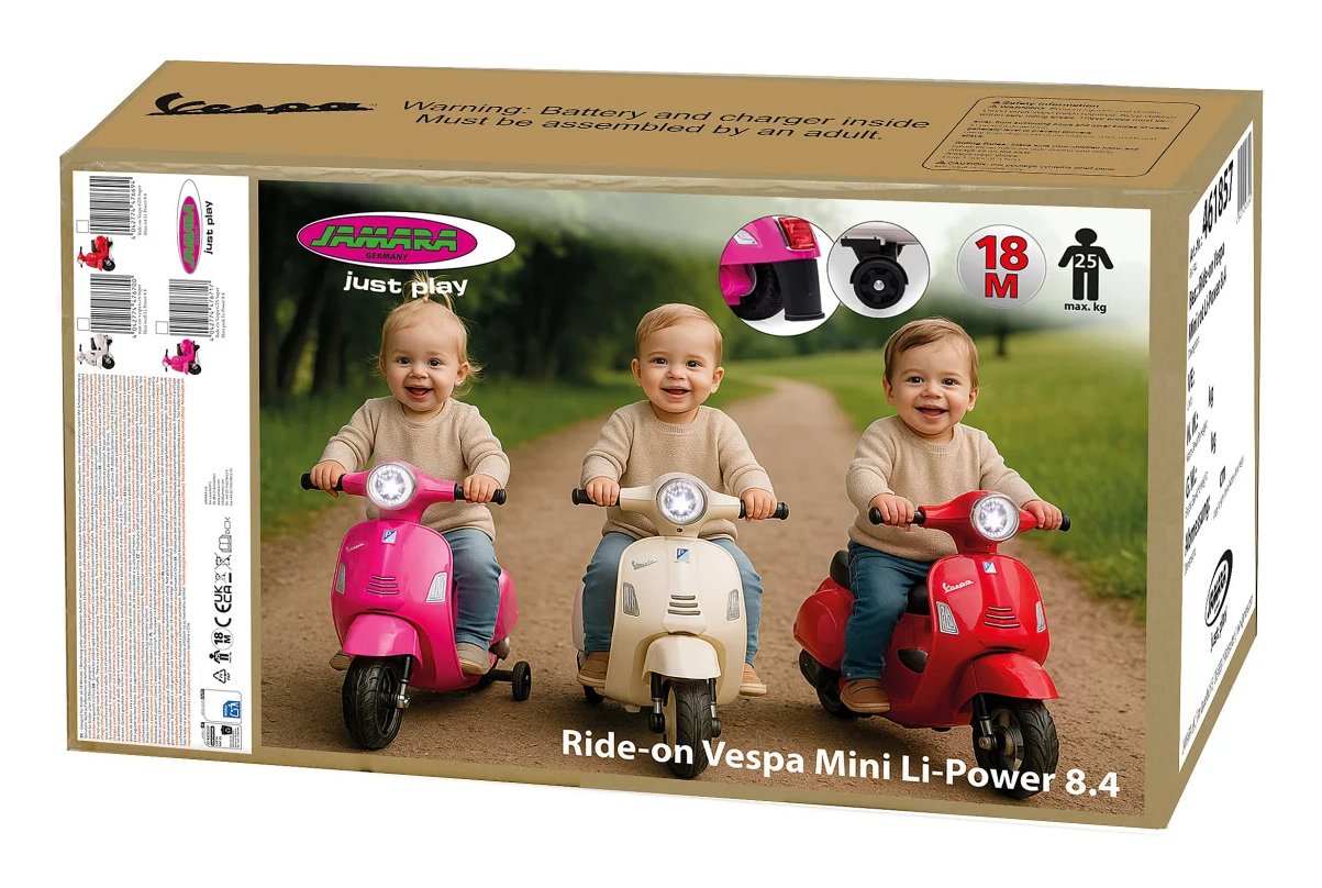 Jamara Ride-On Vespa Mini Rojoli-Power 8.4