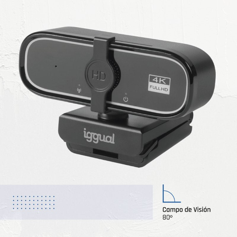 EAN 8435364319949 - iggual USB 4K UHD WC3840 Business Pro View cámara web 8 MP 3840 x 2160 Pixeles Negro imagen 7