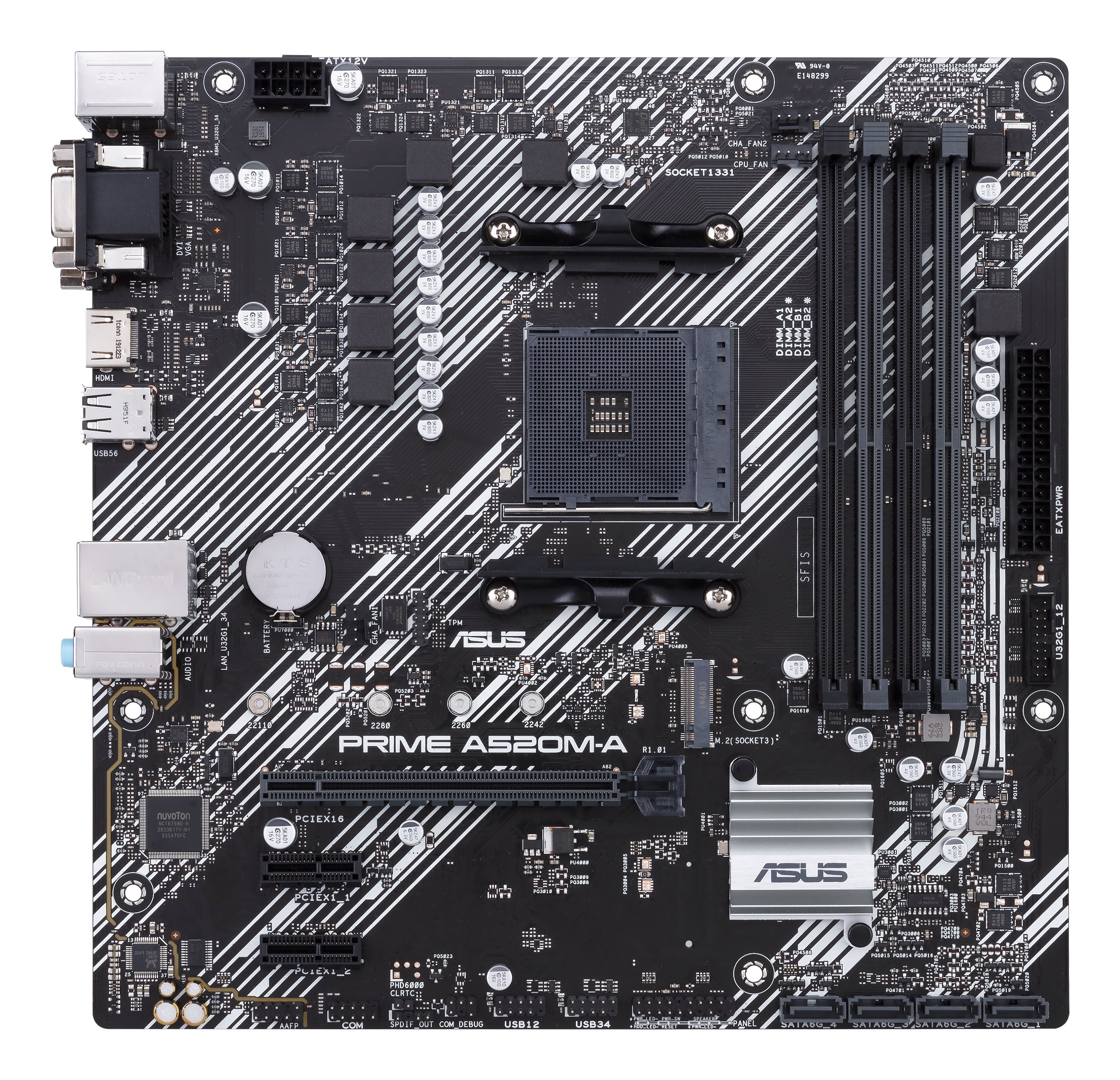 Placa Base Asus Prime A520m-A Ii Csm Amd,Am5,Ddr4,Matx