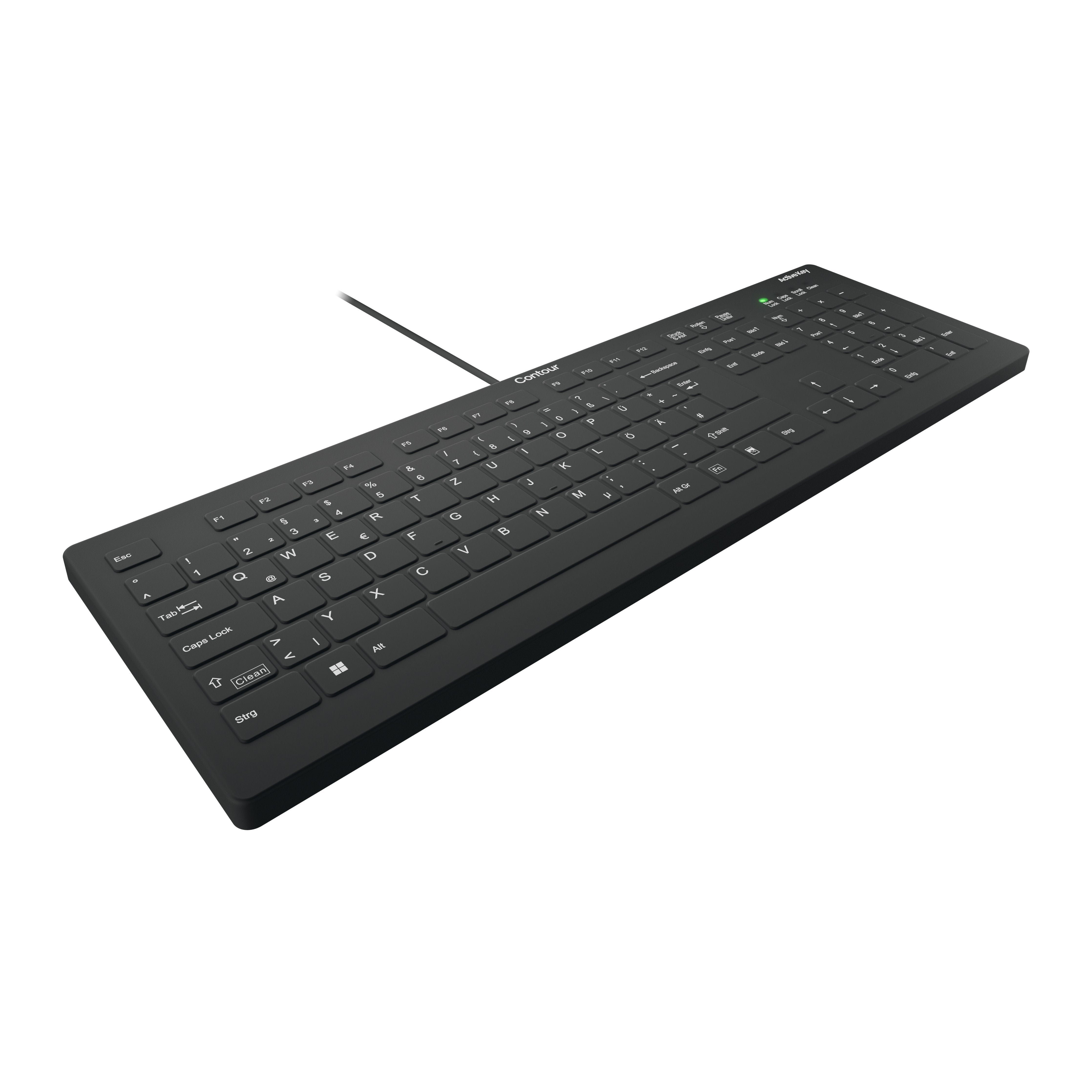 EAN 7061113207109 - Contour Design Active Key AK-C8112 teclado Médico USB QWERTZ Alemán Negro imagen 2