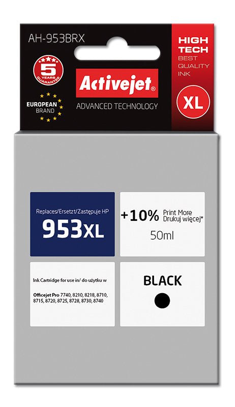 EAN 5901443107453 - Activejet AH-953BRX cartucho de tinta 1 pieza(s) Compatible Alto rendimiento (XL) imagen 1
