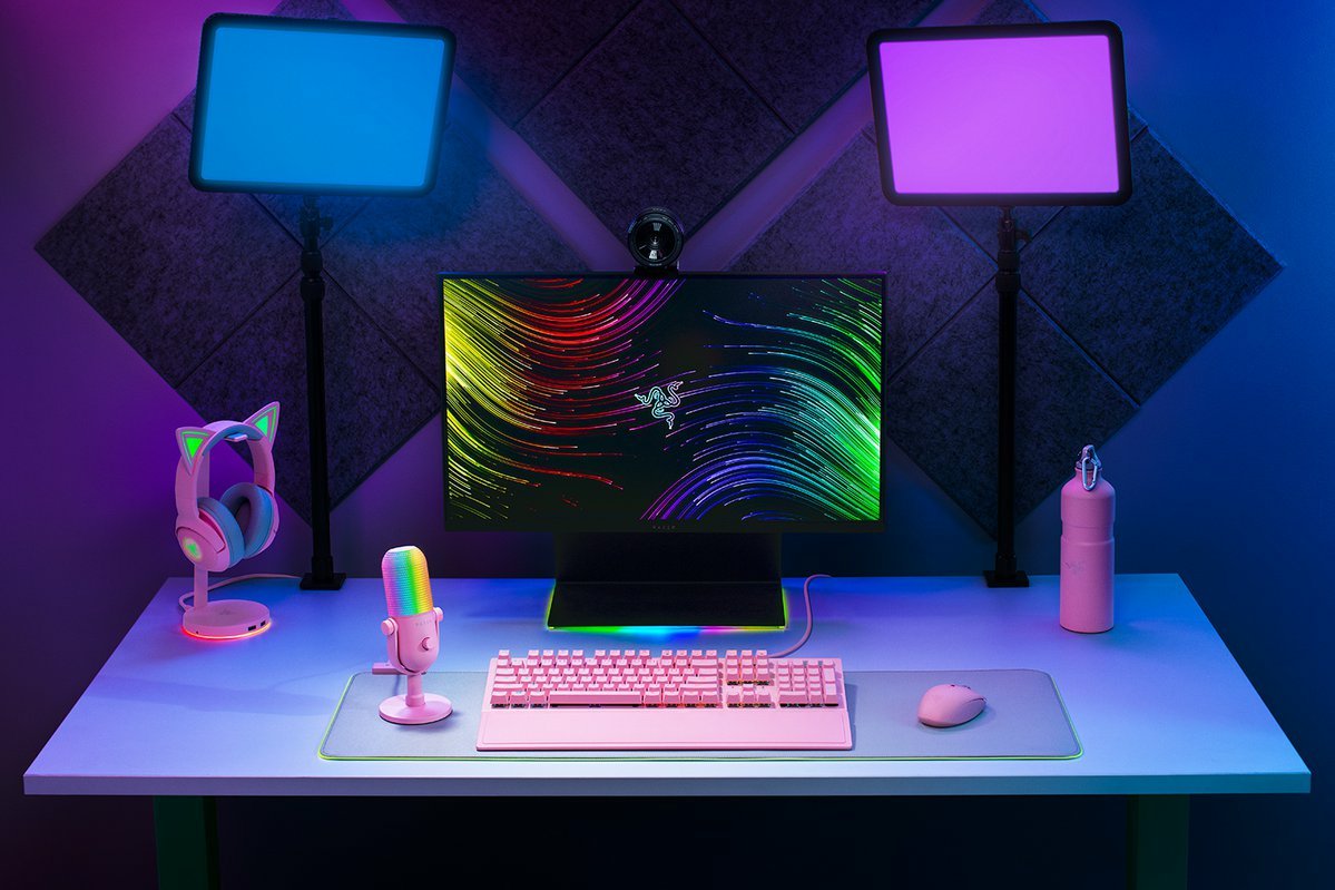 Razer Seiren V3 Chroma Rosa Micrófono