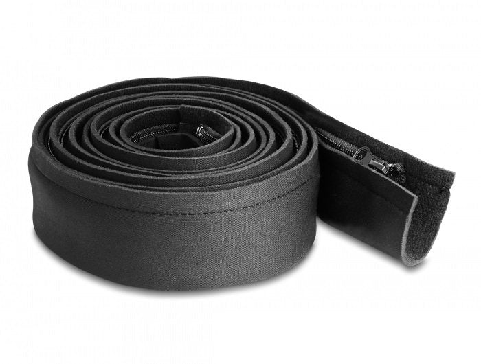 Delock Cableschlauch Neopren Flexibel Mit Reissverschluss 3 M X 100 Mm Schwarz