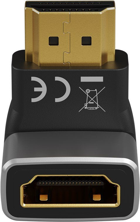 EAN 4040849720116 - Goobay 72011 adaptador de cable de vídeo HDMI tipo A (Estándar) Negro, Plata imagen 2