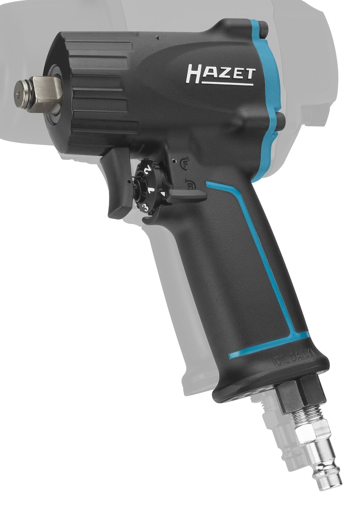 Llave De Impacto Hazet 9012m Extra Corta (Negro, Par De Aflojamiento 1.100 Nm)9012m