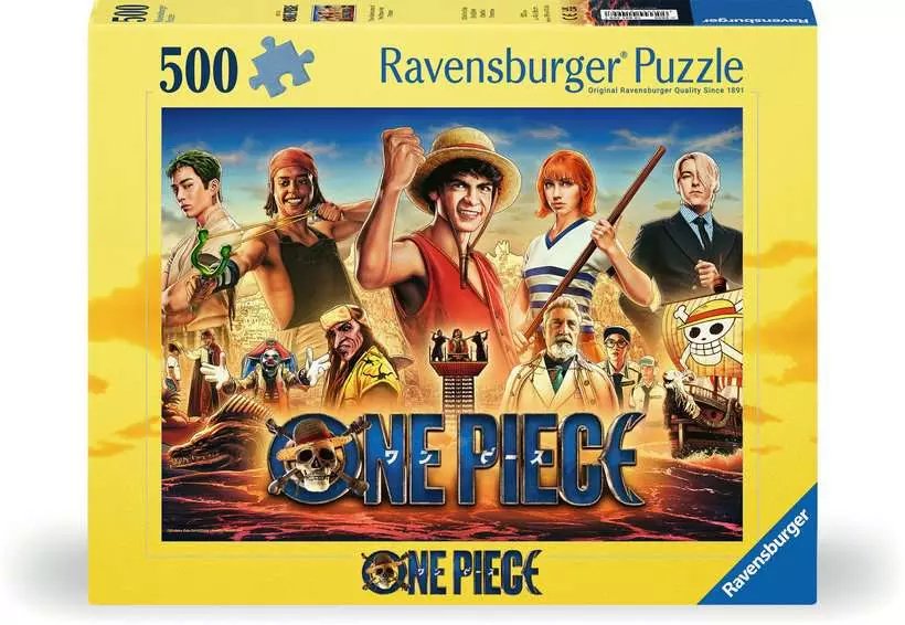 EAN 4005555014997 - Ravensburger Puzzle 500 pieces - The Adventures of the Straw Hat Pirates / One Piece Puzzle rompecabezas imagen 1